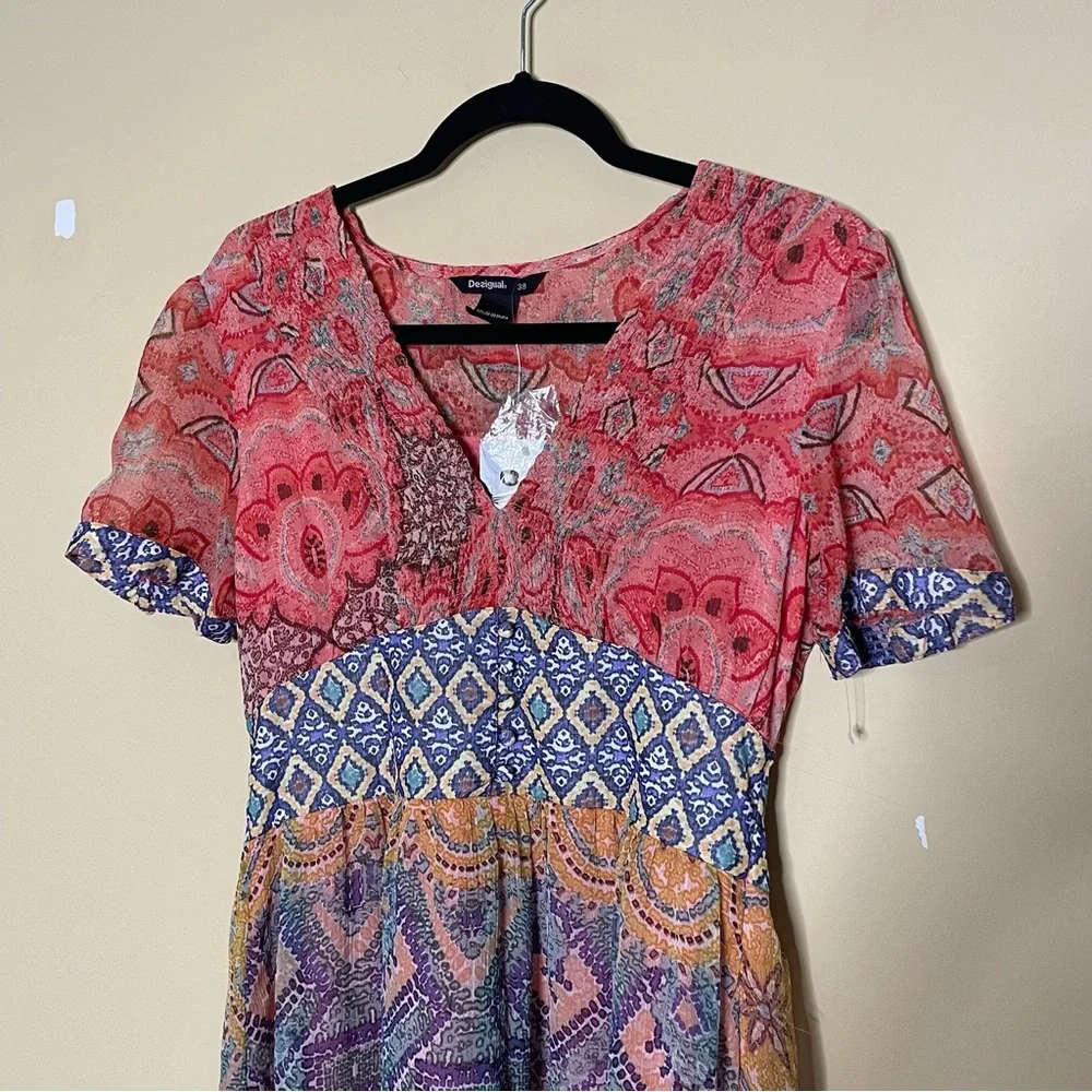 Desigual Nana Multicolor Midi Dress - Picture 4 of 15